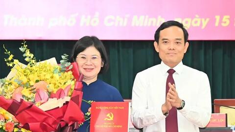 Bộ Chính trị chỉ định đồng chí Văn Thị Bạch Tuyết làm Phó Bí thư Thành ủy Thành phố Hồ Chí Minh