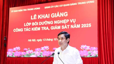 Khai giảng lớp tập huấn, bồi dưỡng nghiệp vụ về công tác kiểm tra, giám sát trong Đảng bộ cơ quan Đảng Trung ương năm 2025