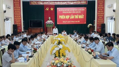 Quảng Bình, Quảng Trị họp Ban Chỉ đạo hợp nhất đơn vị hành chính tỉnh lần thứ nhất