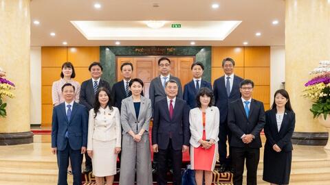 Trưởng Ban Tổ chức Trung ương Lê Minh Hưng tiếp Đoàn đại biểu Liên minh Nghị sĩ hữu nghị Nhật Bản - Việt Nam