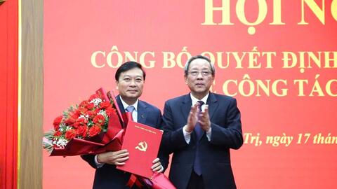 Chủ tịch tỉnh Nghệ An được điều động, chỉ định giữ chức Phó Bí thư Tỉnh ủy Quảng Trị