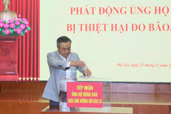 Cơ quan Ủy ban Kiểm tra Trung ương phát động ủng hộ đồng bào vùng bão lũ